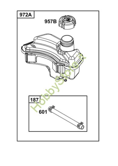 K - GRUPPO ALIMENTAZIONE CARBURANTE B&S - 08 €¦ 08P502-0129-H1 brand Stihl